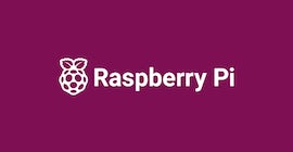 Raspberry Pi logo.