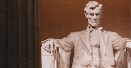 The Lincoln Memorial in Washington, DC.